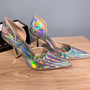 AZALEA WANG JUNO METALLIC STILETTO PUMP
